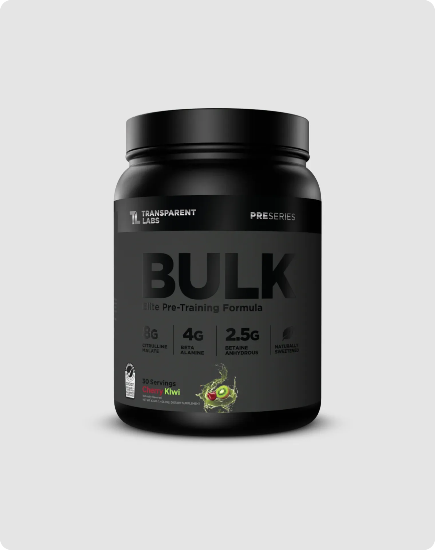TL Bulk Black Pre-workout - Cherry Qiwi