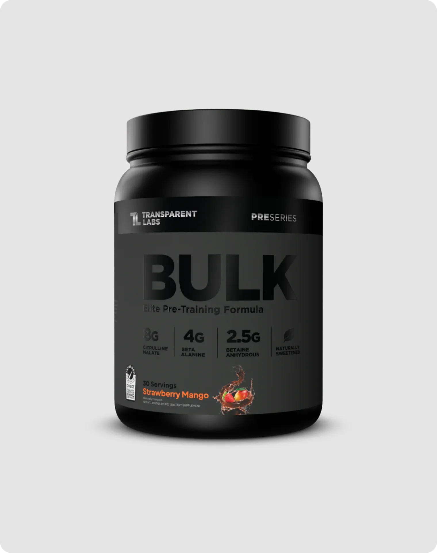 TL Bulk Black Pre-workout - Strawberry Mango